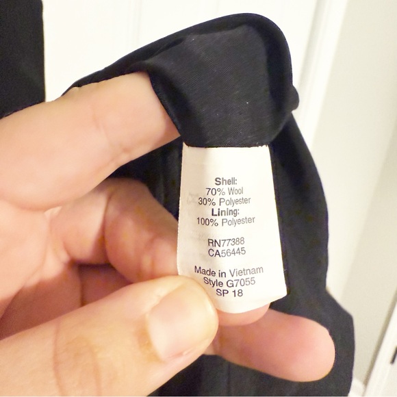 J. Crew Wool Blend Sheath Dress Black 0 Office Career Suiting Classic Sleeveless - Picture 8 of 10